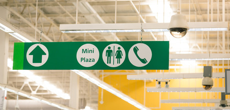 Sign  in supermarketの写真素材