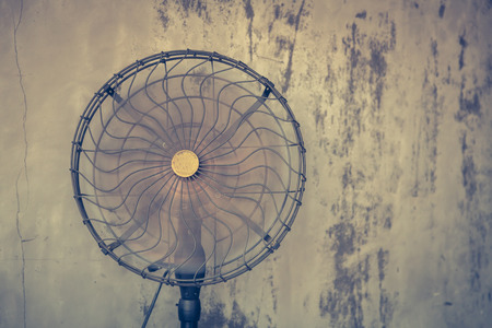 Vintage electric fan ( Filtered image processed vintage effect. )の写真素材