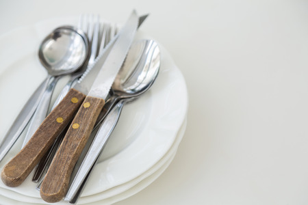 Fork spoon and knifeの写真素材