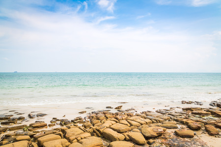 Rock and sea ( HDR processing effect )の写真素材