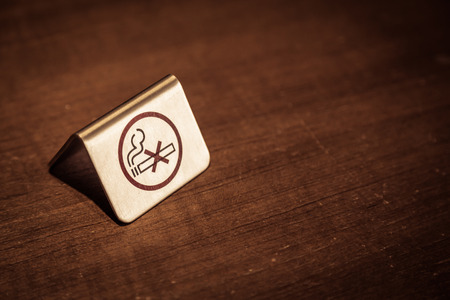 NO Smoking sign ( Filtered image processed vintage effect. )の写真素材