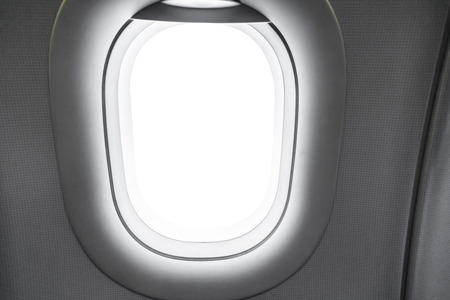 Airplane window  ( Filtered image processed vintage effect. )の写真素材