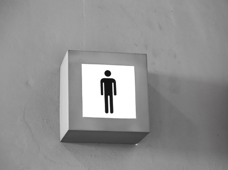 Men  toilet signs ( Filtered image processed vintage effect. )の写真素材