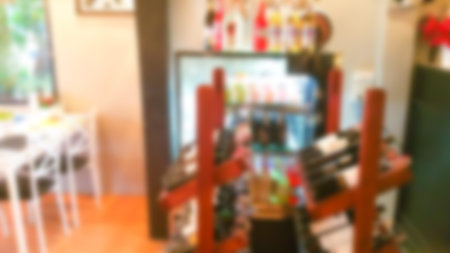 Abstract blur restaurant backgroundの写真素材