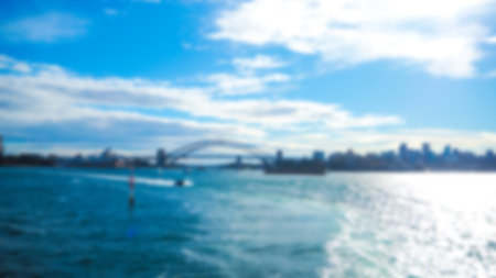 Abstract blur sea backgroundの写真素材