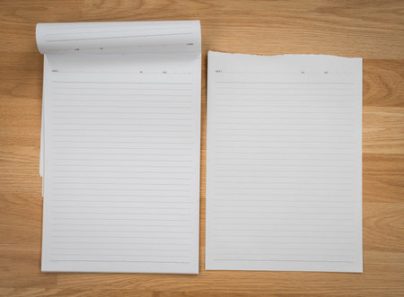 Blank catalog, magazines,book mock up on wood background