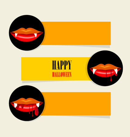 Happy Halloween. Sale Coupon, voucher and tag. Vector illustration.のイラスト素材