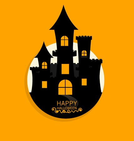 Happy Halloween design background. Vector illustration.のイラスト素材