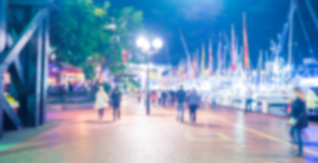 Abstract blur Street lightsの写真素材