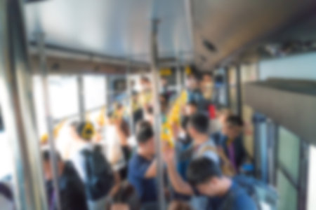 Abstract blur subway train