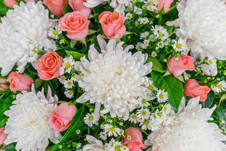 Beautiful flowers  for valentines and wedding sceneの写真素材