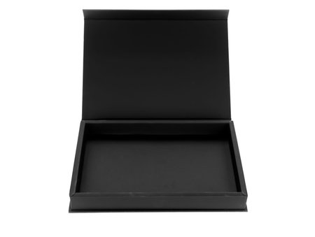 Black box on a white background