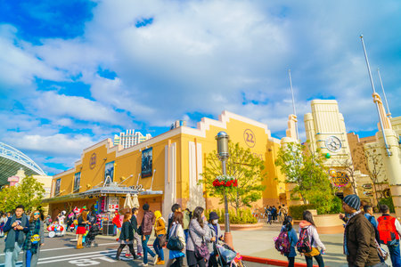 OSAKA, JAPAN - December 1, 2015: Universal Studios Japan (USJ). According to 2014 Theme Index Global...