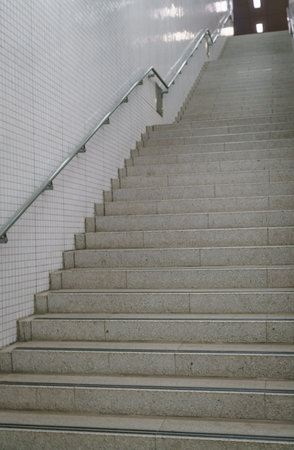 Staircase in subway station