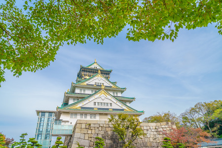 Osaka castle in Osaka Japanのeditorial素材