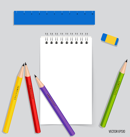 Paper, catalog, magazines, book mock up. Vector illustration.のイラスト素材