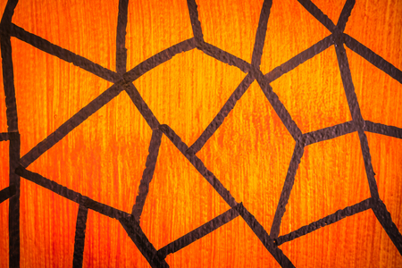 Grunge orange wall backgroundの写真素材