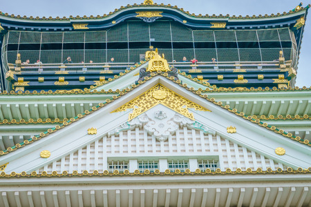 Osaka castle in Osaka Japanのeditorial素材