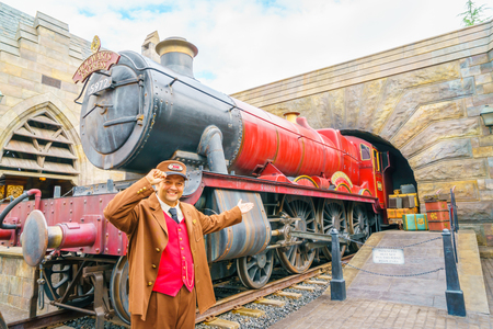 OSAKA, JAPAN - December 1, 2015: Universal Studios Japan (USJ). According to 2014 Theme Index Global Attraction Attendance Report, USJ is ranked fifth among the top 25 amusement parks worldwide.のeditorial素材