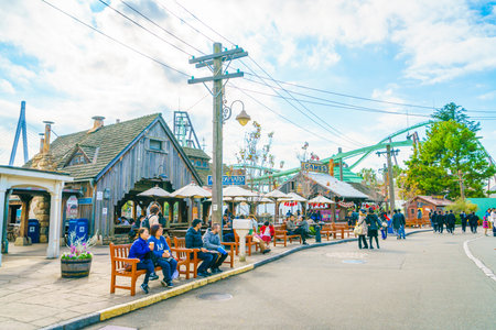 OSAKA, JAPAN - December 1, 2015: Universal Studios Japan (USJ). According to 2014 Theme Index Global Attraction Attendance Report, USJ is ranked fifth among the top 25 amusement parks worldwide.のeditorial素材