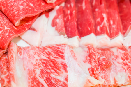 Raw fresh beefの写真素材