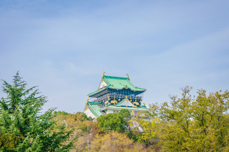 Osaka castle in Osaka Japanのeditorial素材
