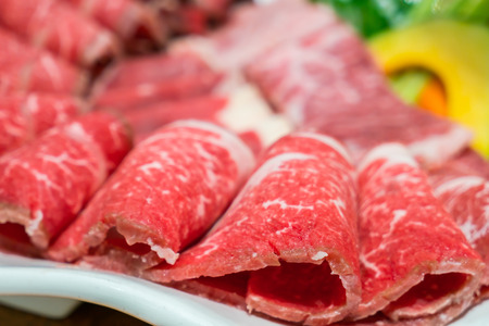 Raw fresh beefの写真素材