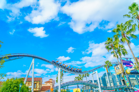OSAKA, JAPAN - December 1, 2015: Universal Studios Japan (USJ). According to 2014 Theme Index Global Attraction Attendance Report, USJ is ranked fifth among the top 25 amusement parks worldwide.のeditorial素材