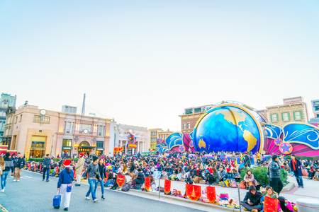 OSAKA, JAPAN - December 1, 2015: Universal Studios Japan (USJ). According to 2014 Theme Index Global Attraction Attendance Report, USJ is ranked fifth among the top 25 amusement parks worldwide.のeditorial素材