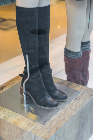 Woman dressed mannequins  In Fashion Shopの写真素材