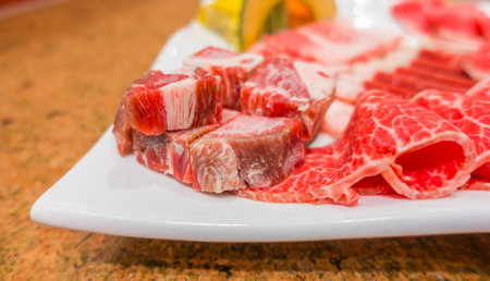 Raw fresh beef