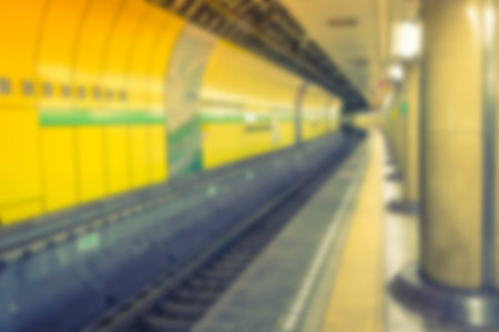 Abstract blur Subway tunnel
