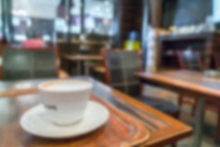 Abstract blur coffee shopの写真素材