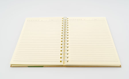 Blank Note book  mock up on white background