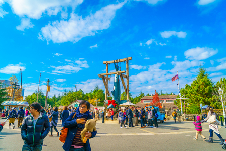 OSAKA, JAPAN - December 1, 2015: Universal Studios Japan (USJ). According to 2014 Theme Index Global Attraction Attendance Report, USJ is ranked fifth among the top 25 amusement parks worldwide.のeditorial素材
