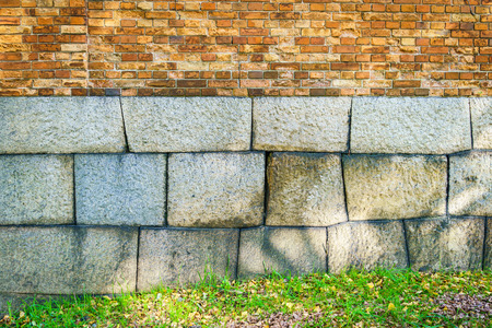 Brick wall pattern textureの写真素材