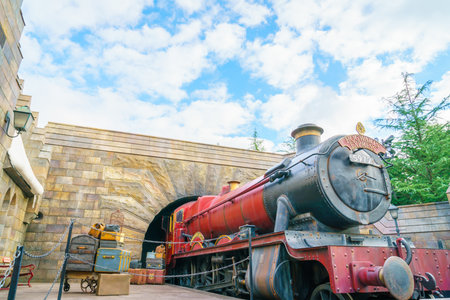 OSAKA, JAPAN - December 1, 2015: Universal Studios Japan (USJ). According to 2014 Theme Index Global...