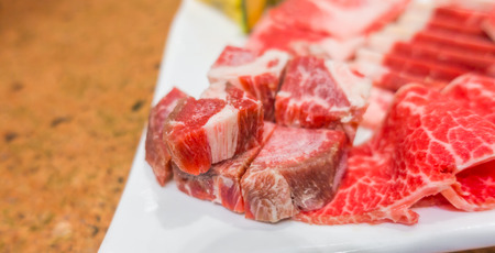 Raw fresh beefの写真素材