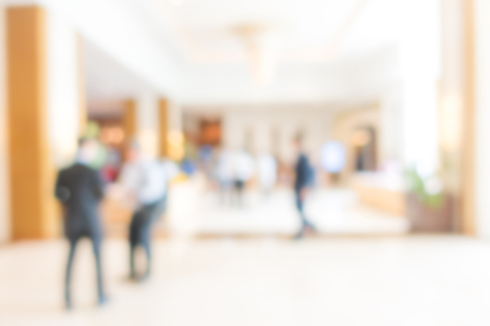 Abstract blur interior hotel lobby backgroundの写真素材