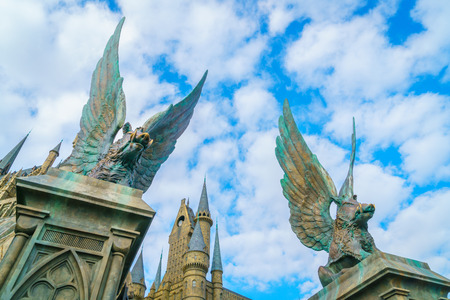 OSAKA, JAPAN - December 1, 2015: Universal Studios Japan (USJ). According to 2014 Theme Index Global Attraction Attendance Report, USJ is ranked fifth among the top 25 amusement parks worldwide.のeditorial素材