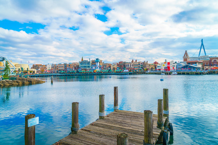 OSAKA, JAPAN - December 1, 2015: Universal Studios Japan (USJ). According to 2014 Theme Index Global Attraction Attendance Report, USJ is ranked fifth among the top 25 amusement parks worldwide.のeditorial素材