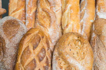 Fresh healthy natural bread food
