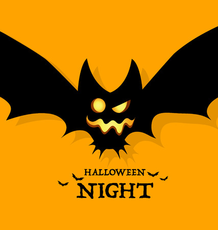 Happy Halloween design background. Vector illustration.のイラスト素材