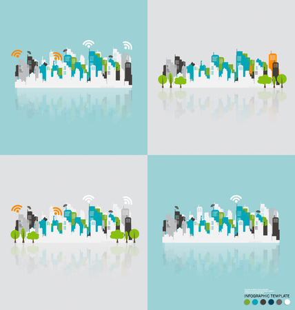 Creative building design template, for your company, vector illustrationのイラスト素材