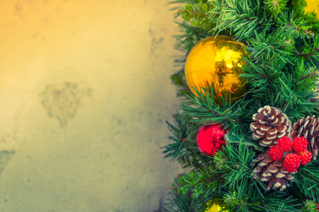 Christmas tree and decorations