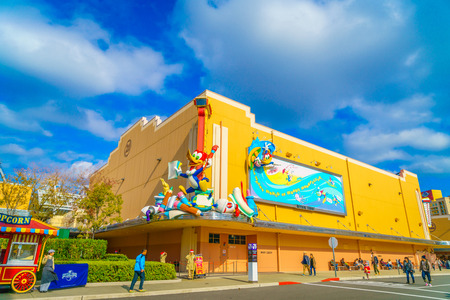 OSAKA, JAPAN - December 1, 2015: Universal Studios Japan (USJ). According to 2014 Theme Index Global Attraction Attendance Report, USJ is ranked fifth among the top 25 amusement parks worldwide.のeditorial素材