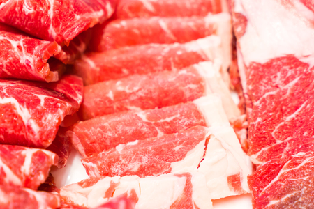 Uncooked raw fresh beefの写真素材