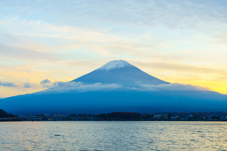 Mount Fuji sunset, Japanの写真素材