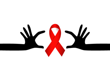 World AIDS Day. 1st December World Aids Day poster.の写真素材