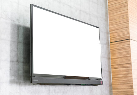 TV screen on wall